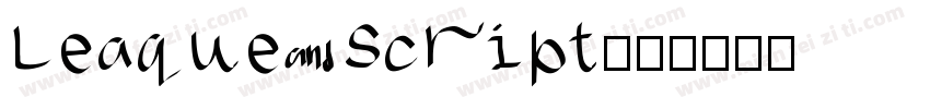 Leaque Script字体转换